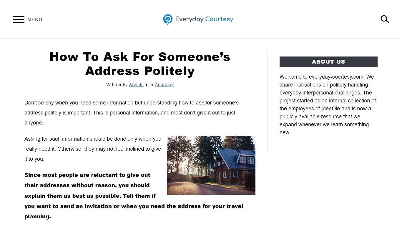 How To Ask For Someone’s Address Politely - Everyday Courtesy